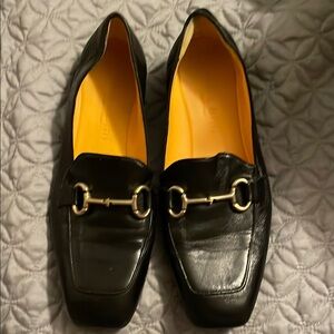 Mara Bini Black Leather Loafers